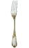 Ice cream spoon in sterling silver and gilding - Ercuis